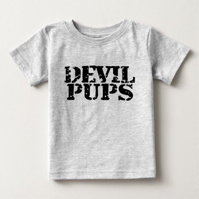 Teufel-Welpen Baby T-shirt (Vorderseite)
