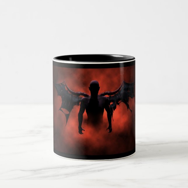 Teufel Zweifarbige Tasse (Mittel)