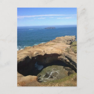 Teufels-Punchbowl & Otter Rock, OR Postkarte