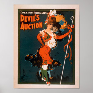 Teufelsauktion Frau im Kostümtheater 2 Poster