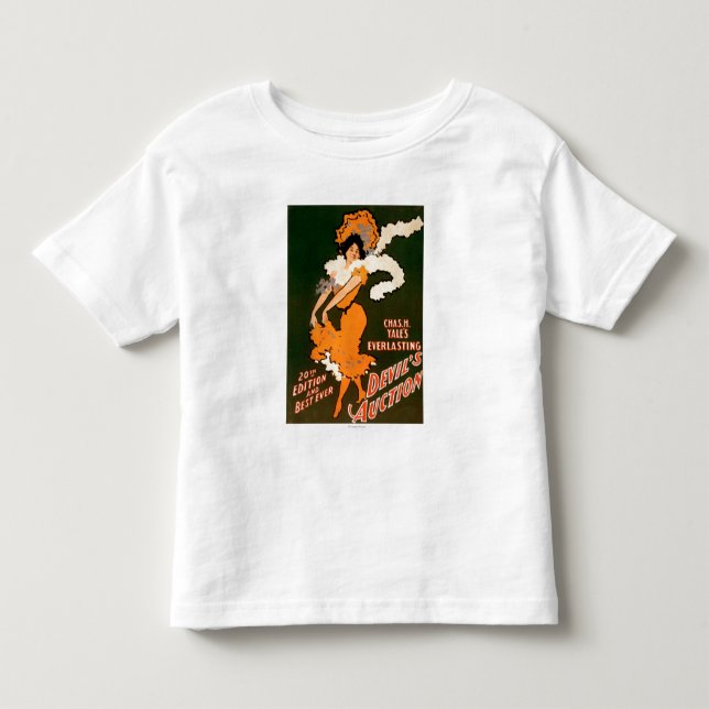 Teufelsauktionsfrau im Kostümtheater Kleinkind T-shirt (Vorderseite)