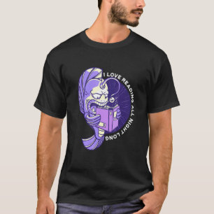 Teufelsfisch Lesebuch Anglerfisch Tiefsee Hobby T-Shirt