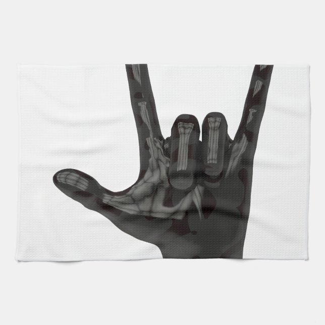 Teufelshornhand Küchentuch (Horizontal)