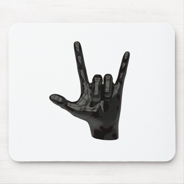 Teufelshornhand Mousepad (Vorne)