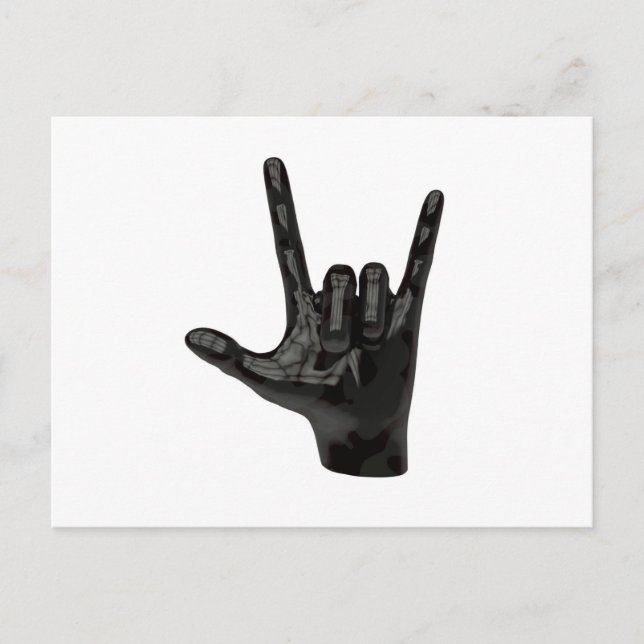 Teufelshornhand Postkarte (Vorderseite)