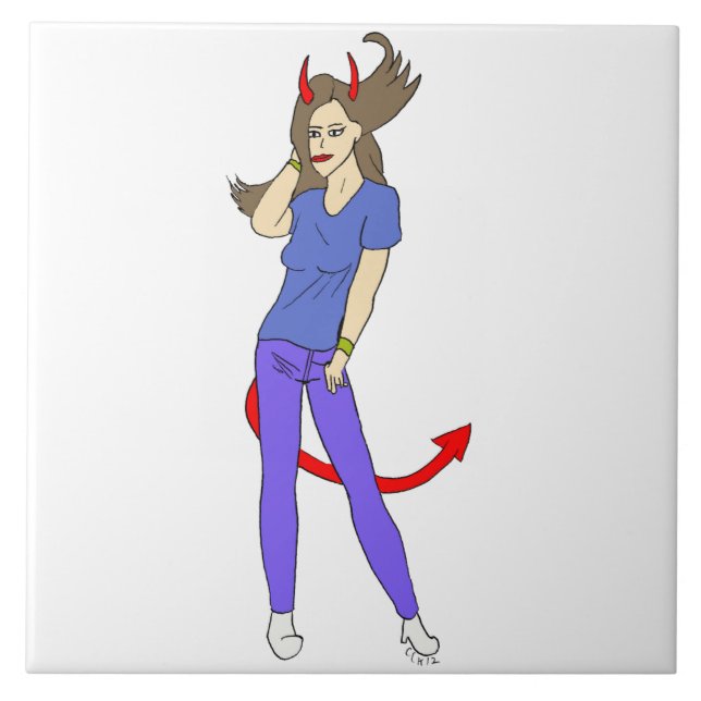 Teufelskerl Fliese (Vorderseite)