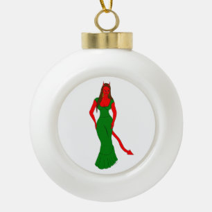Teufelskerl Keramik Kugel-Ornament