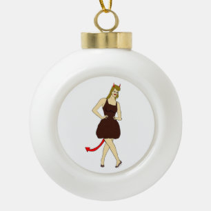 Teufelskerl Keramik Kugel-Ornament