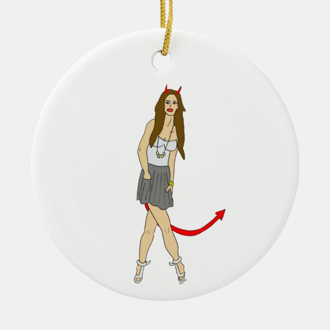 Teufelskerl Keramik Ornament (Vorne)
