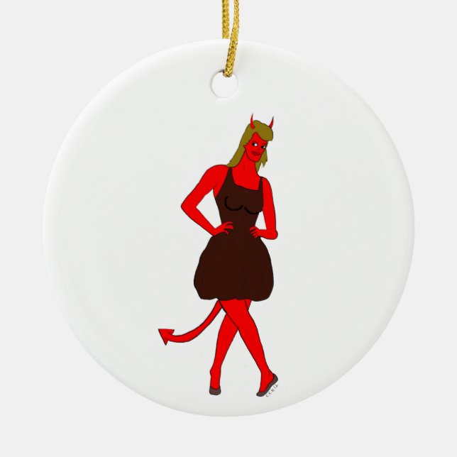 Teufelskerl Keramik Ornament (Vorne)