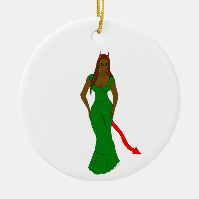 Teufelskerl Keramik Ornament (Vorne)