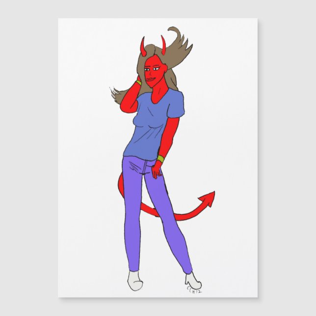 Teufelskerl Magnetkarte (Vorderseite)