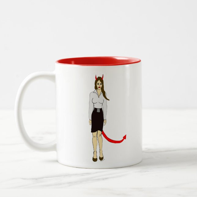 Teufelskerl Zweifarbige Tasse (Links)