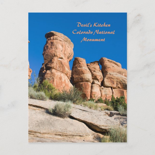Teufelsküche, Colorado National Mnt. Postkarte (Vorderseite)