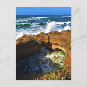 Teufelskugel, Newport, Oregon Postkarte