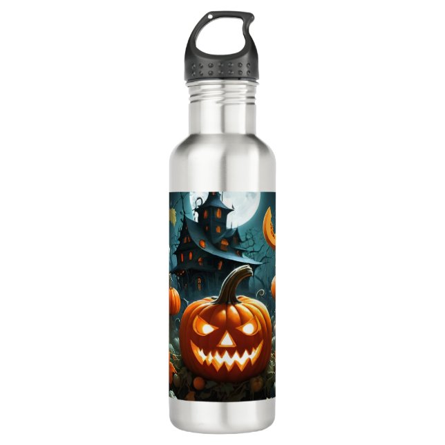 Teufelskürbis Edelstahlflasche (Vorderseite)
