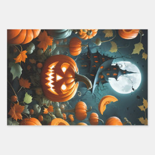 Teufelskürbis Geschenkpapier Set