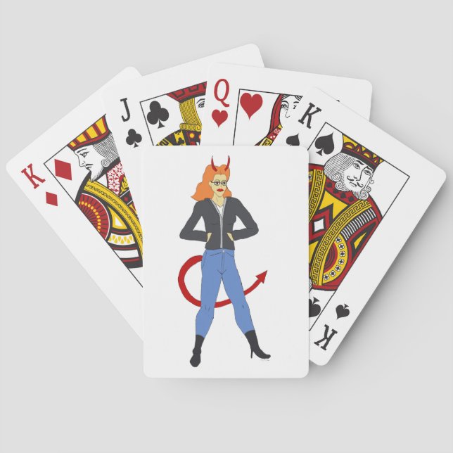 Teufelsmädchen   spielkarten (Rückseite)