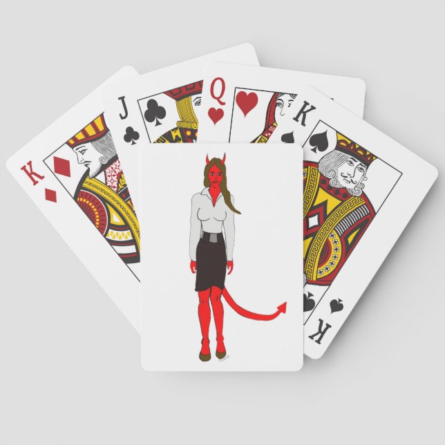 Teufelsmädchen    spielkarten (Rückseite)