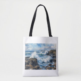 Teufelsmühle Wellen gegen Felsen,  Tasche