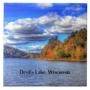 Teufelssee, landschaftliches Foto von Wisconsin Fliese