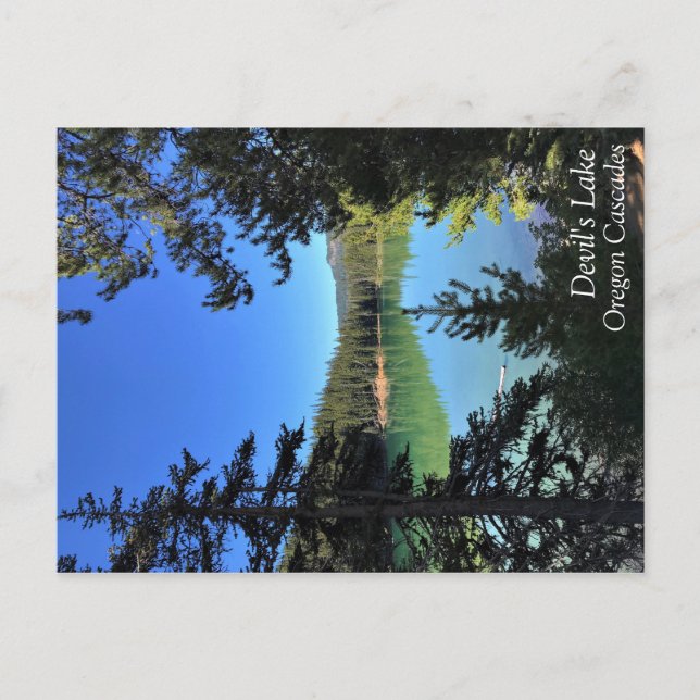 Teufelssee, Oregon Postkarte (Vorderseite)