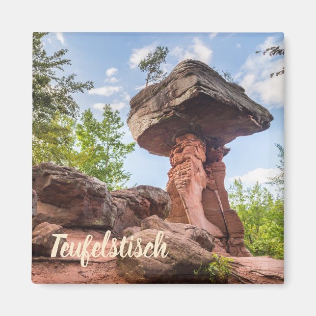 Teufelstisch Hinterweidenthal Pfalz Deutschland Ge Magnet (Vorne)