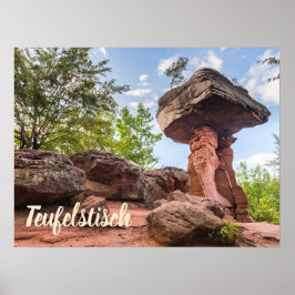 Teufelstisch Hinterweidenthal Pfalz Deutschland Ge Poster