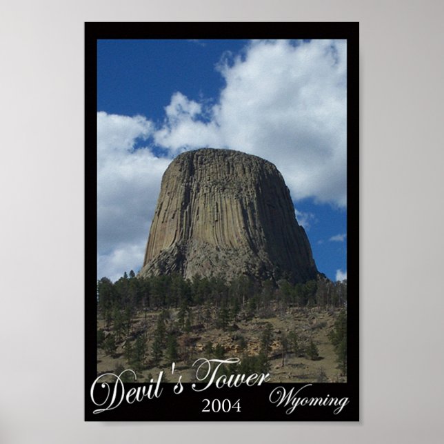 Teufelturm, Wyoming Poster (Vorne)