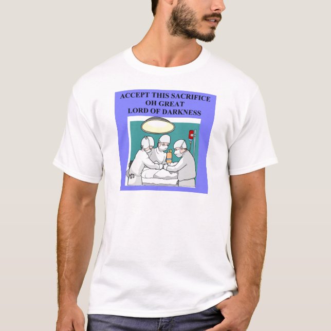 teuflischer Doktor-/Chirurgwitz T-Shirt (Vorderseite)