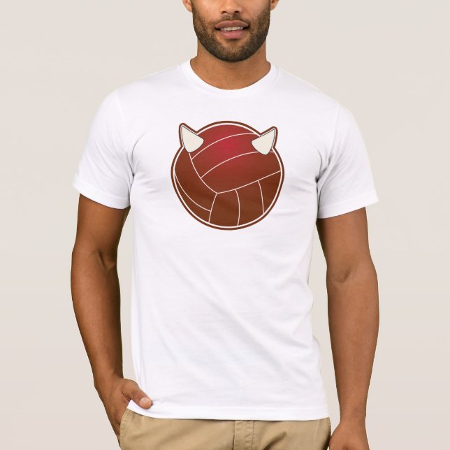 Teuflischer Volleyball T-Shirt (Vorderseite)