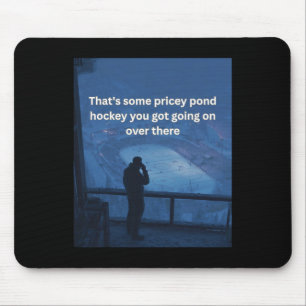 Teures Pond Hockey Outdoor-Eislaufbahn-Shirt für H Mousepad