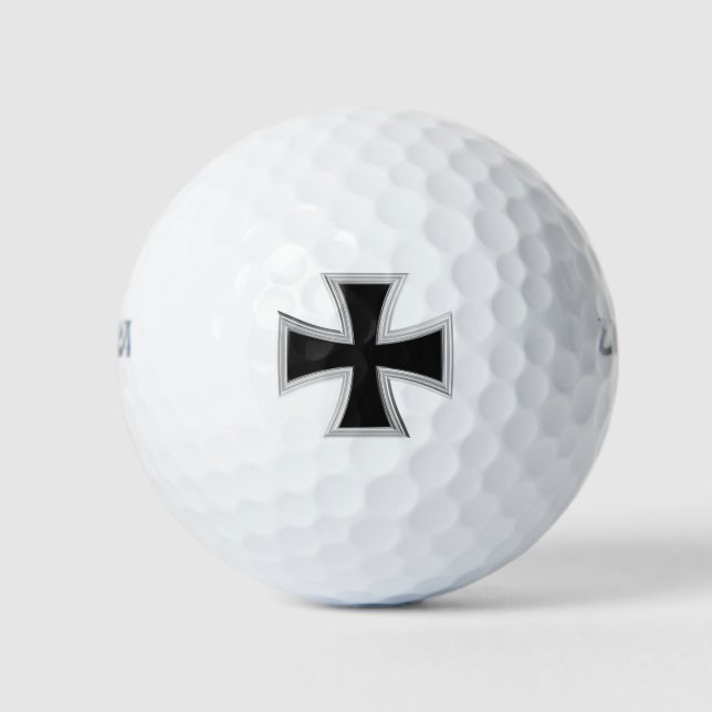 Teutonenkreuz Golfball (Vorderseite)