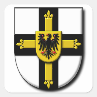 Teutonische Ritter Quadratischer Aufkleber