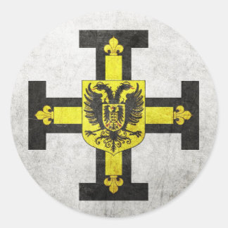Teutonische Ritter Runder Aufkleber