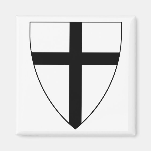 Teutonische Rittermatte Magnet (Vorne)