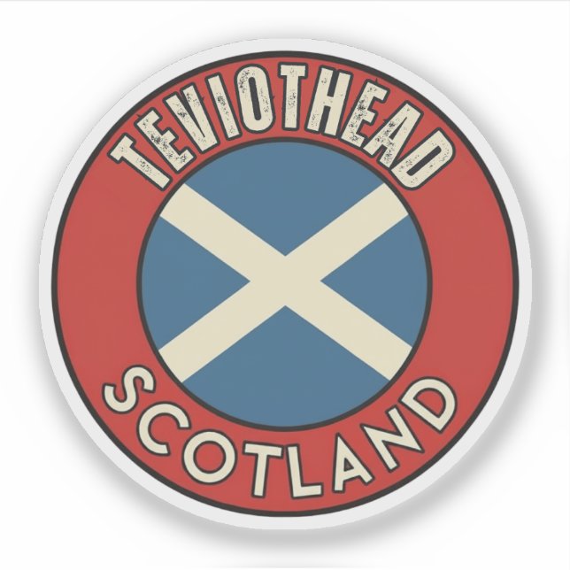 Teviothead, Schottland Aufkleber (Vorderseite)