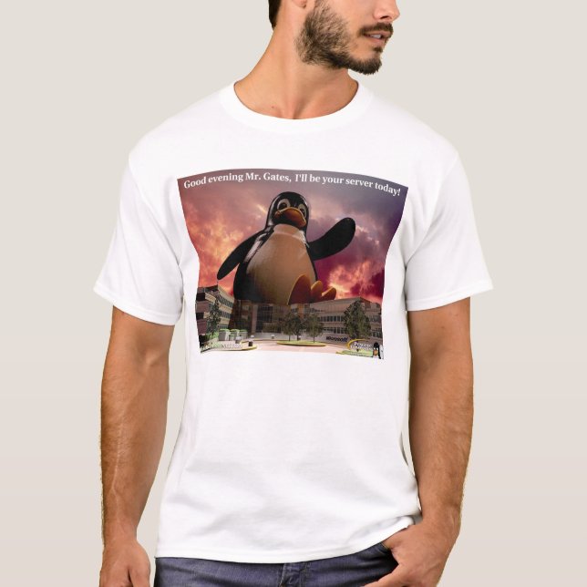 Tex, der Linux-Pinguin! T-Shirt (Vorderseite)