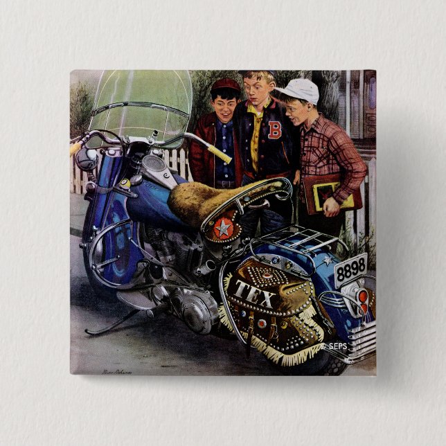 Tex Motorrad Button (Vorderseite)