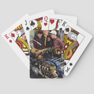 Tex-Motorrad Spielkarten