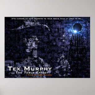 Tex Murphy und das Tesla Effekt-Plakat [28" x20"] Poster