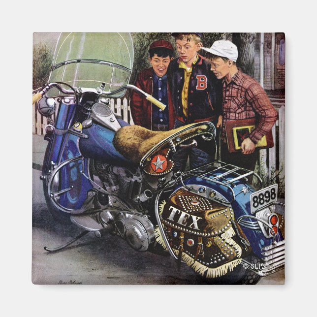 Tex’s Motorcycle Magnet (Vorne)