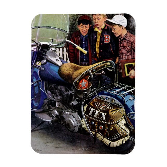 Tex’s Motorcycle Magnet (Vertikal)