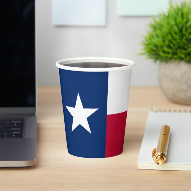 Texan Flag, Flag of Texas Pappbecher (InSitu)