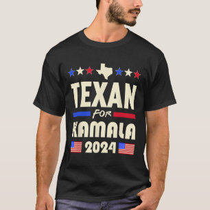 Texan für Kamala 2024 Patriotische Demokraten Kamp T-Shirt