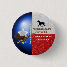 Texan für Trumpfknopf Button