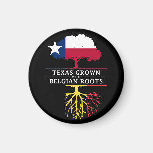 Texan gewachsen mit belgischen Wurzeln Magnet