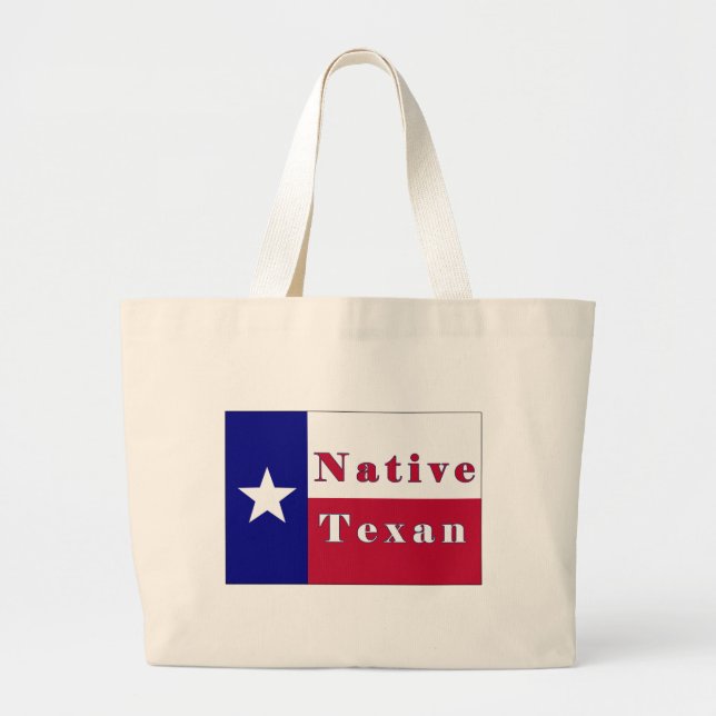 Texan Lone Star Flag Jumbo Stoffbeutel (Vorne)