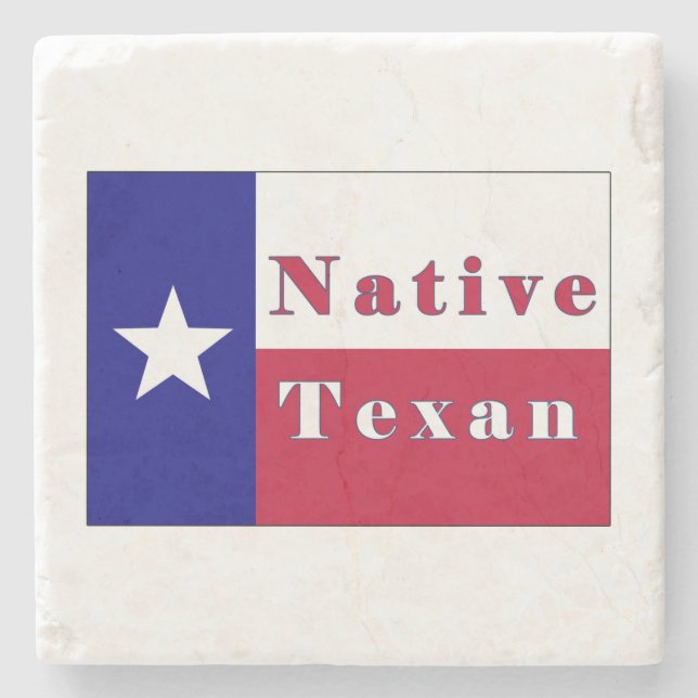 Texan Lone Star Flag Steinuntersetzer (Vorderseite)