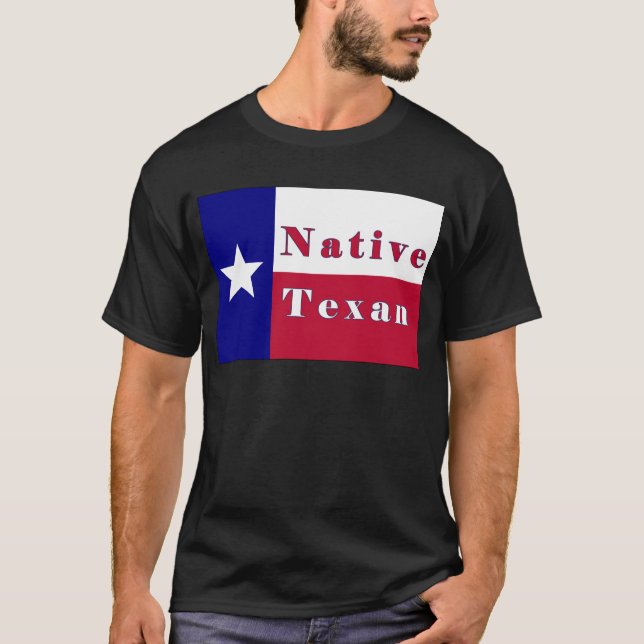 Texan Lone Star Flag T-Shirt (Vorderseite)